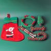 Christmas Pet Toys Set For Dog & Cat; Bite Resistant Dog Chew Toy; Pet Knot Toy; Interactive Dog Toy