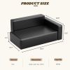 Modern Dog Sofa PU Leather Sturdy Dog Couch for Small and Medium Dogs Waterproof Pet Sofa for Cats and Small Animals